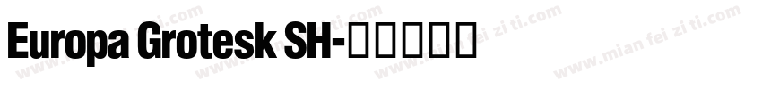 Europa Grotesk SH字体转换